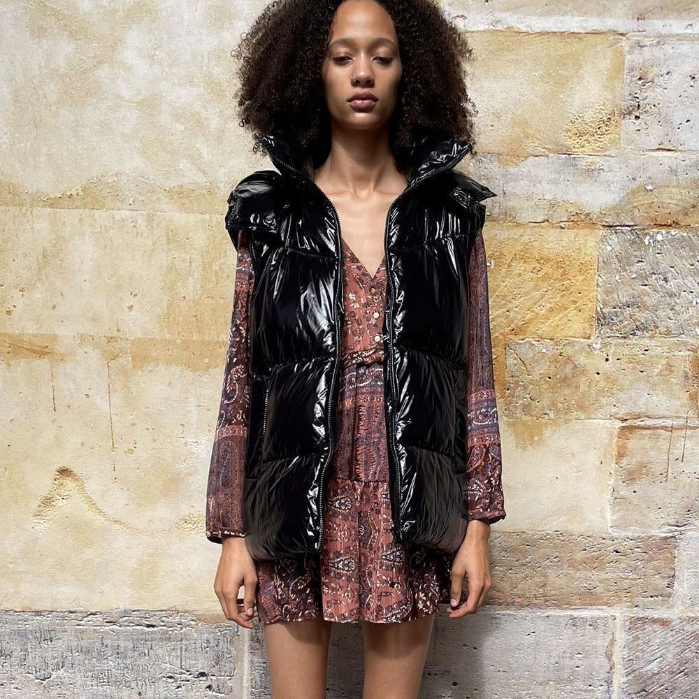 ZARA BOHO PATCHWORK PRINT MINI DRESS - Picture 7 of 12